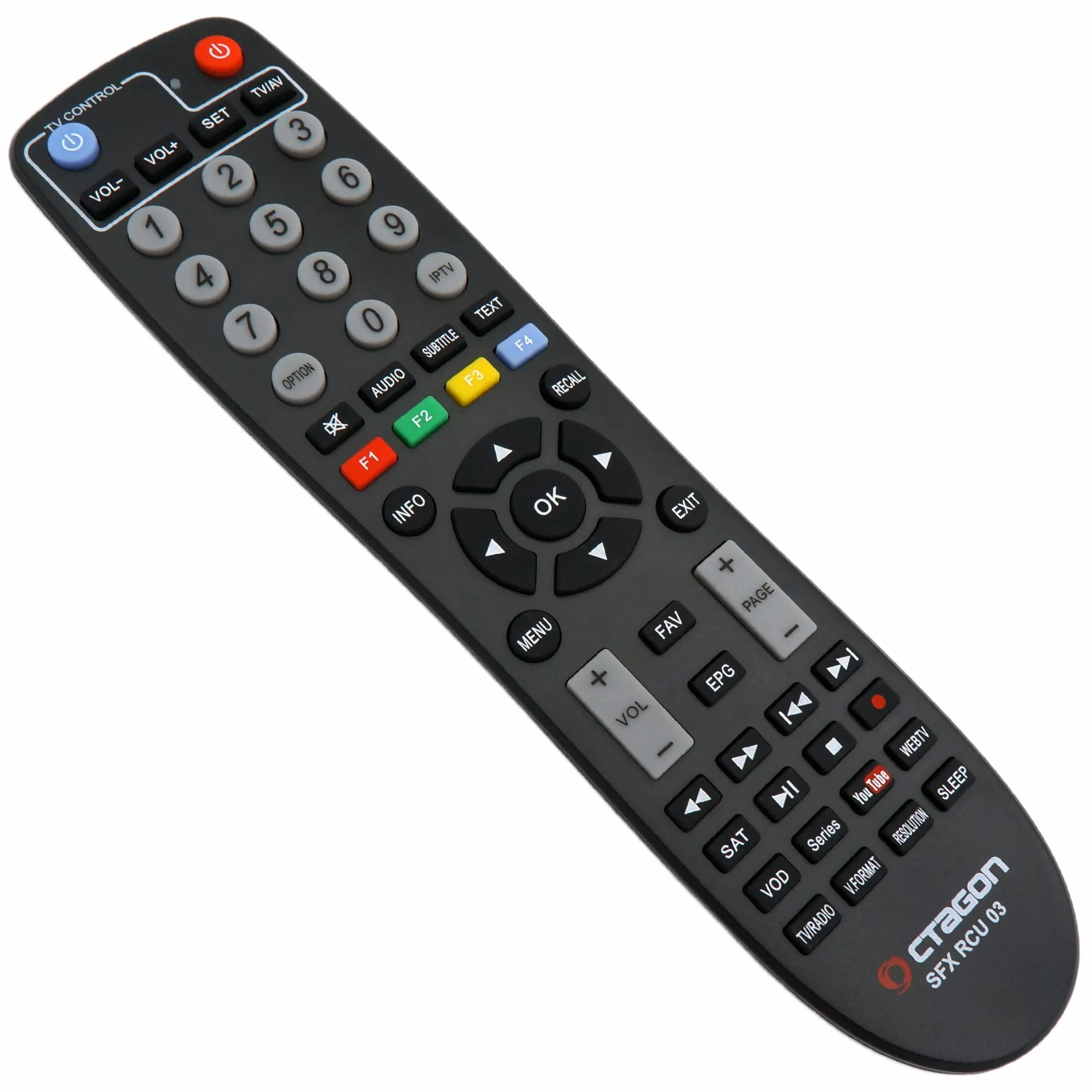 Octagon SFX6018 S2+IP no WiFi H.265 HEVC 1x DVB-S2 HD E2 Linux Smart Receiver, Satelliten Receiver mit Aufnahmefunktion, Kartenleser, YouTube, Web-Radio, EasyMouse HDMI-Kabel, Schwarz