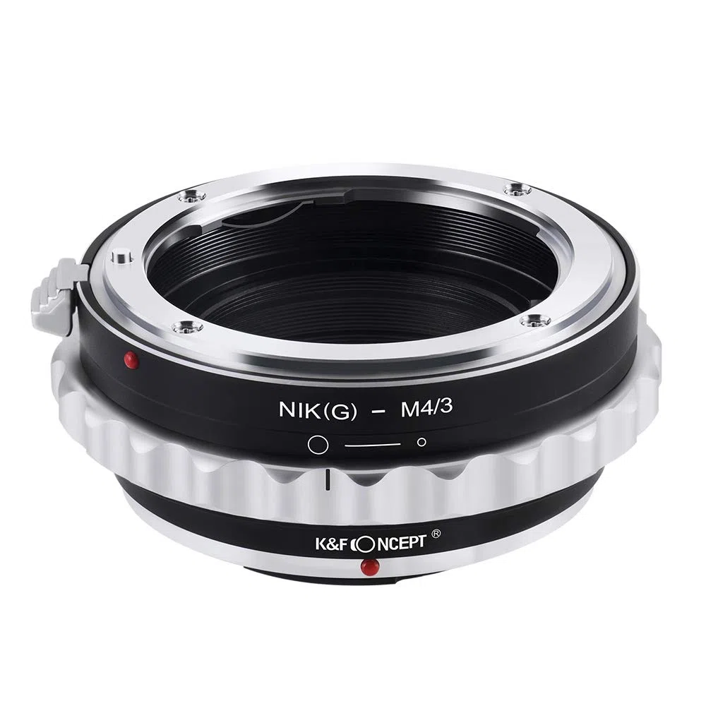 K&F CONCEPT Nik- AI(G)-M4/3 Objektiv Adapter mit Blendenring für Nikon G AF-S F Objektiv auf M4/3 MFT LUMIX DMC-GH1 GH2 GH3 GX7 G1 GF1 GX1
