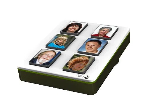 Doro MemoryPlus 309dp, Direktwahl durch Fototasten passend für sämtl. Schnurgebundene Telefone, weiß