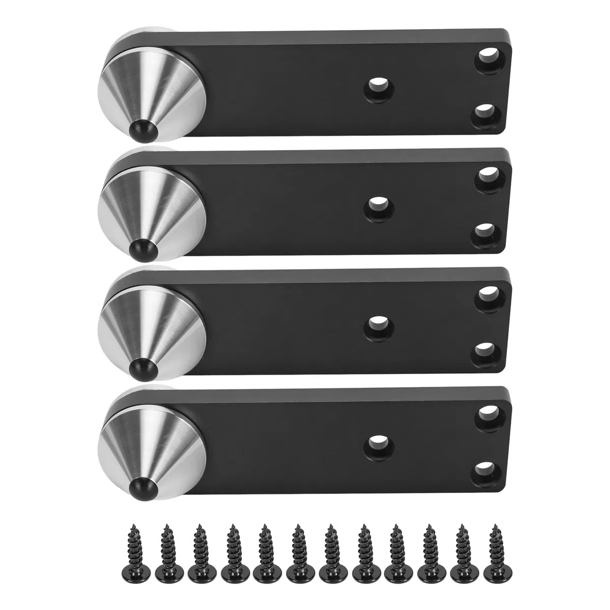 Lautsprecher-Spike-Füße aus Aluminiumlegierung, Stoßfest, Verstellbarer Lautsprecherfuß für Bücherregal-Subwoofer-Leistungsverstärker