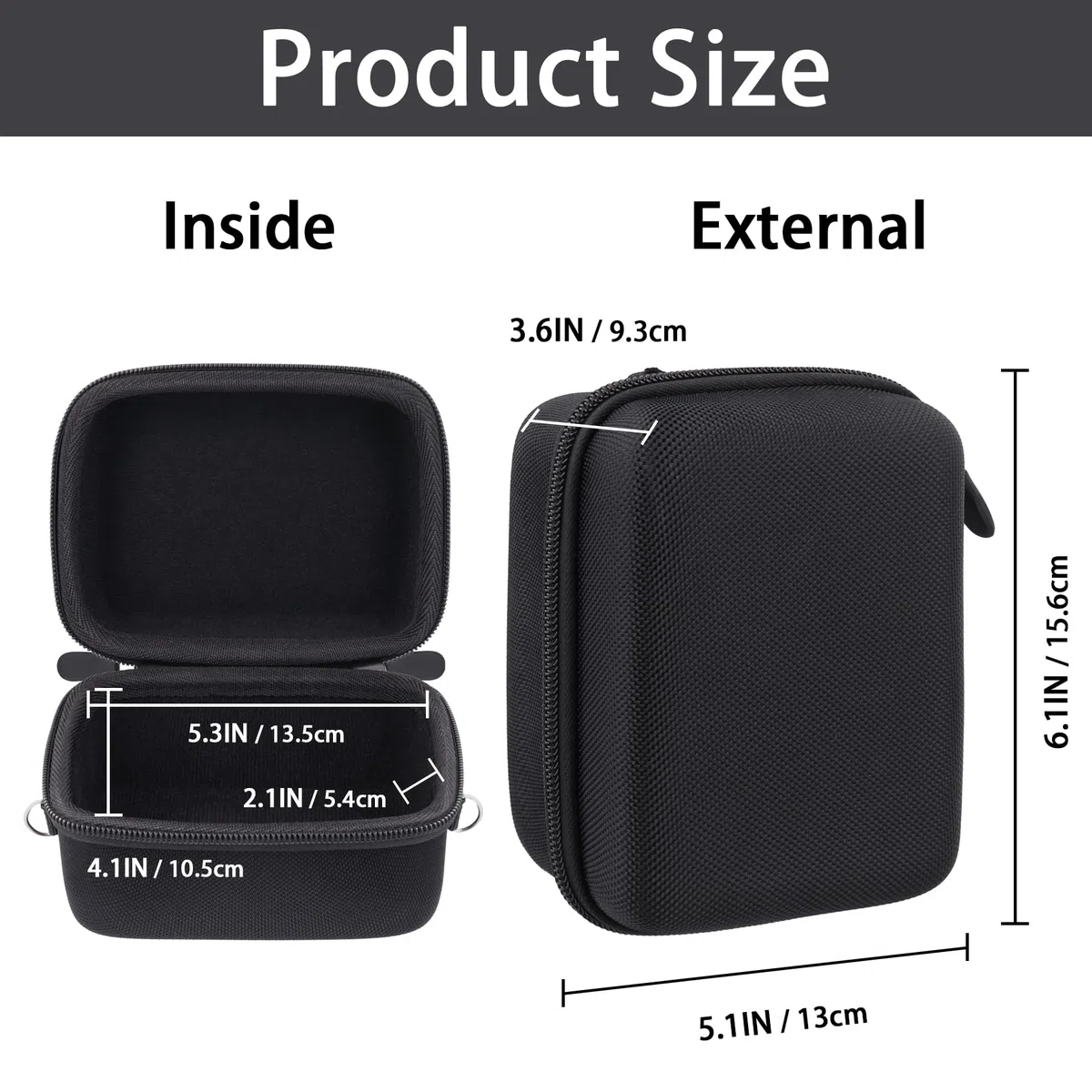 Aenllosi Harte Hülle für Sony Alpha 6000 6300 6400 6500 6700 mit 16-50mm Objektiv Systemkamera, Schwarz (Nur Tasche)
