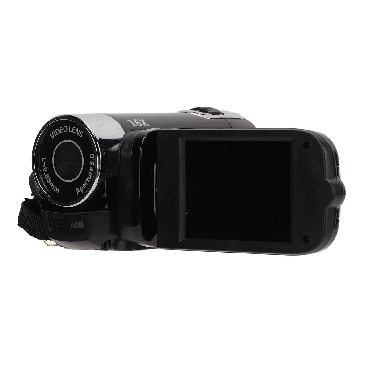 Videokamera-Camcorder Full HD 4K 48MP Kamerarecorder 2,7-Zoll-LCD-Display, 16-facher Zoom, USB-Schnittstelle, Eingebauter Blitz, 4K-Digital-Camcorder mit 1/4-Z