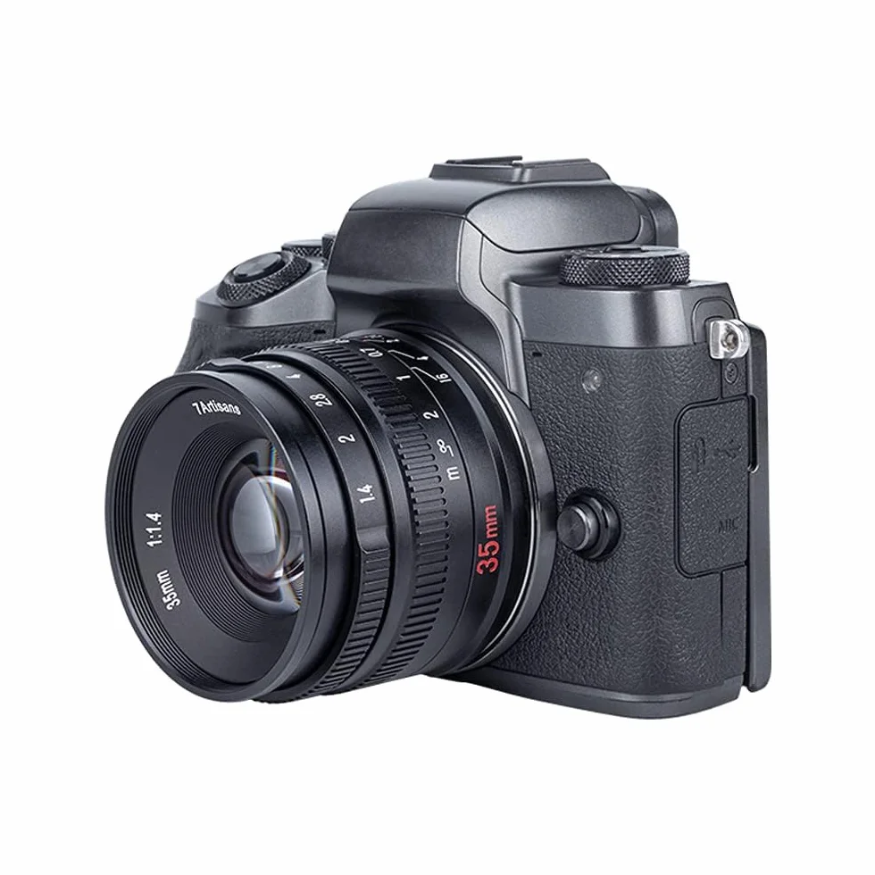 7artisans F1.4 Mark II APS-C Fixed Focus Objektiv mit 35 mm großer Blende für Sony E Mount spiegellose Kameras A6500 A6300 A6100 A6000 A5100 A5000 A9 NEX3N NEX5 NEX5T NEX5R NEX67