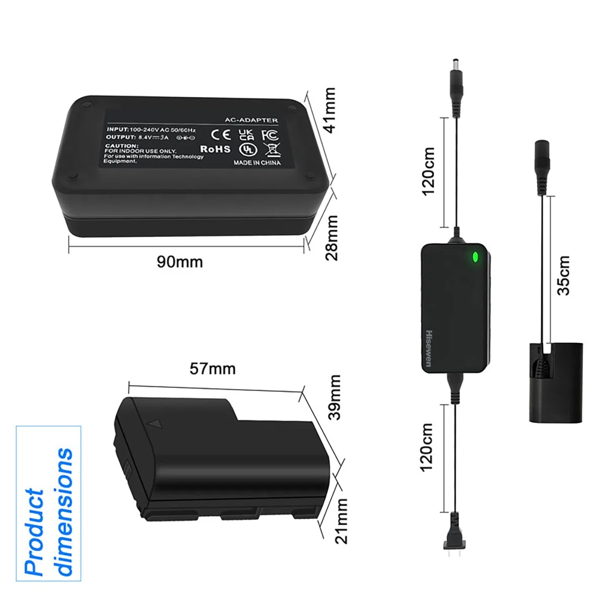 ACK-E6 AC Power Adapter DR-E6 DC Coupler LP-E6 LP-E6N Dummy Akku für Canon EOS R R5 R6 R7,80D 70D 60D 90D,5D Mark II III IV,6D 7D,6D Mark II,7D Mark II,60Da 5Ds 5Ds R Cameras.