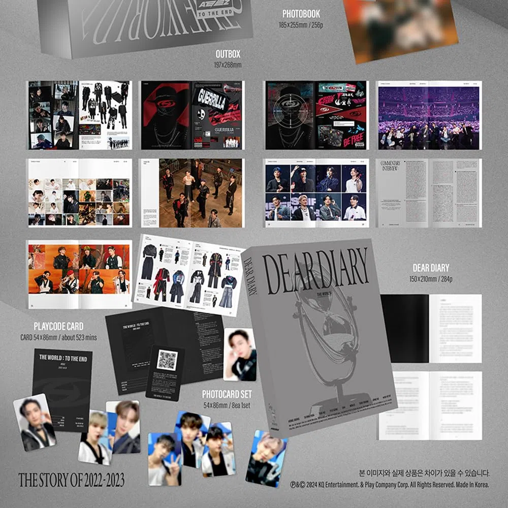ATEEZ - THE WORLD : TO THE END (DVD+PLAYCODE set) + seller photocard