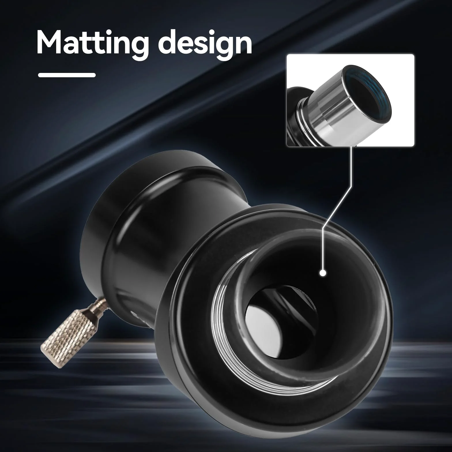 Svbony SV222 Diagonaladapter, 1,25" Zenitspiegel, 45° Diagonalprisma aus Metall mit Messing-Pressring, Teleskopzubehör für Astronomische Beobachtungen