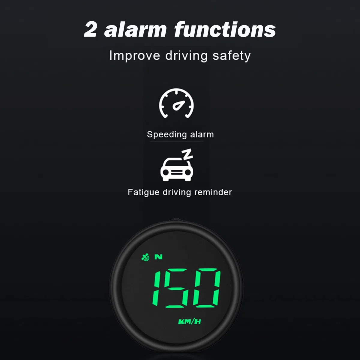 Auto HUD Head-up GPS Sprachalarm Warnt vor Blitzern Warnt vor Blitzern Blitzerwarner Verkehrsalarm Daten von Blitzer für Auto Bike Motorrad LKW (grün)
