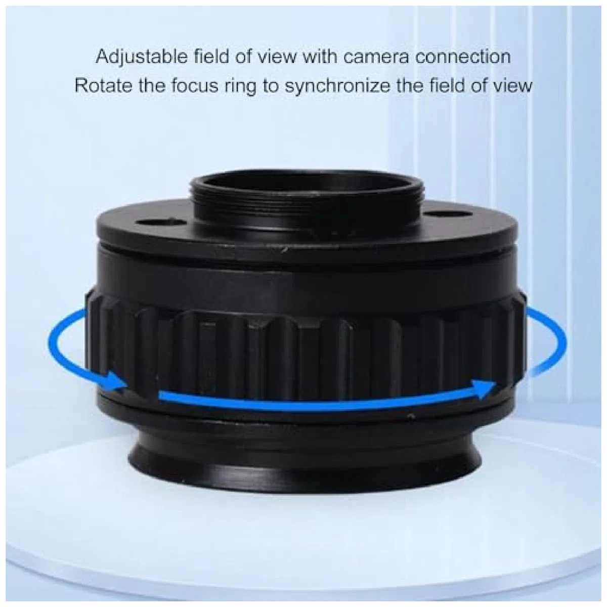 C-Mount Objektiv Adapter, 0,5X Mikroskop Adapter Objektivadapter Okular C-Mount Objektiv, 38mm CTV Mikroskop Objektiv Adapter Objektivhalterungsadapter für CCD Kamera Digitales Okular