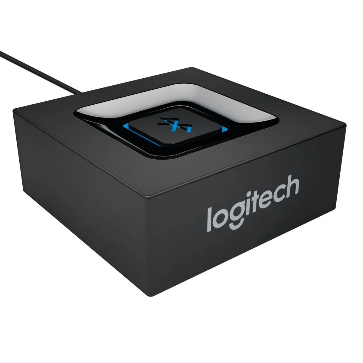 Logitech Kabelloser Bluetooth Audio-Empfänger, Multipoint Bluetooth, 3.5 mm & Cinch-Eingang, Pairing-Taste, 15 m Reichweite, UK Stecker, PC/Mac/Tablet/Handy/AV-Receiver/Stereoanlage - Schwarz