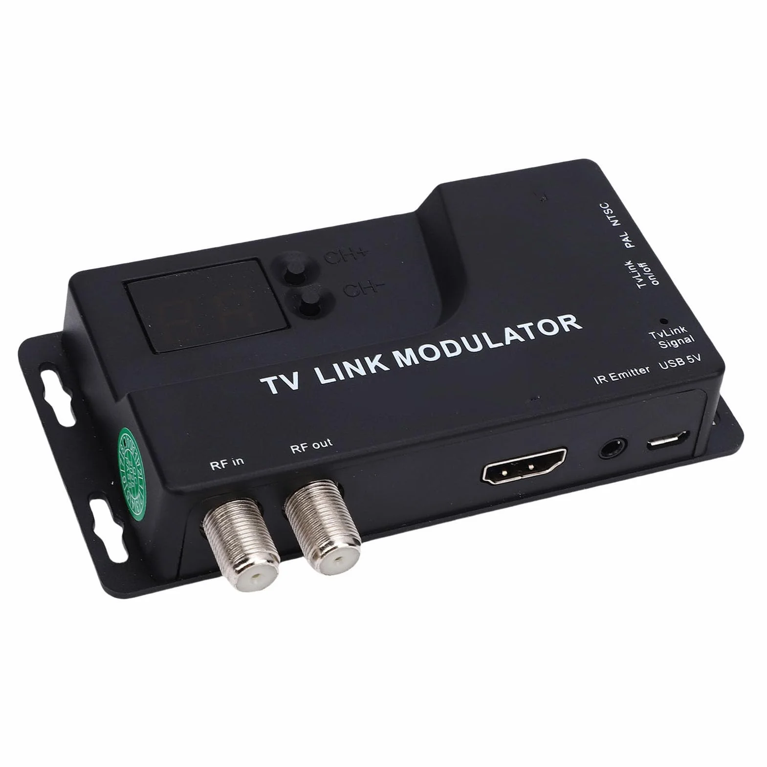 Tosuny HDMI RF Modulator, 1080P HDMI zu Koaxial Konverter mit NTSC/PAL Format, für Altes TV Hotel Kabelsystem, Kompatibel mit Streaming Media Playern und Spielekonsolen