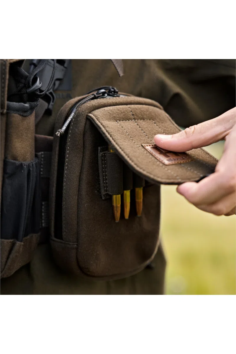 Härkila Utility Pouch – Multifunktionale Jagd-Utility-Tasche mit MOLLE-System – Wasserabweisend & Silent Fernglas-Zubehör-Organizer