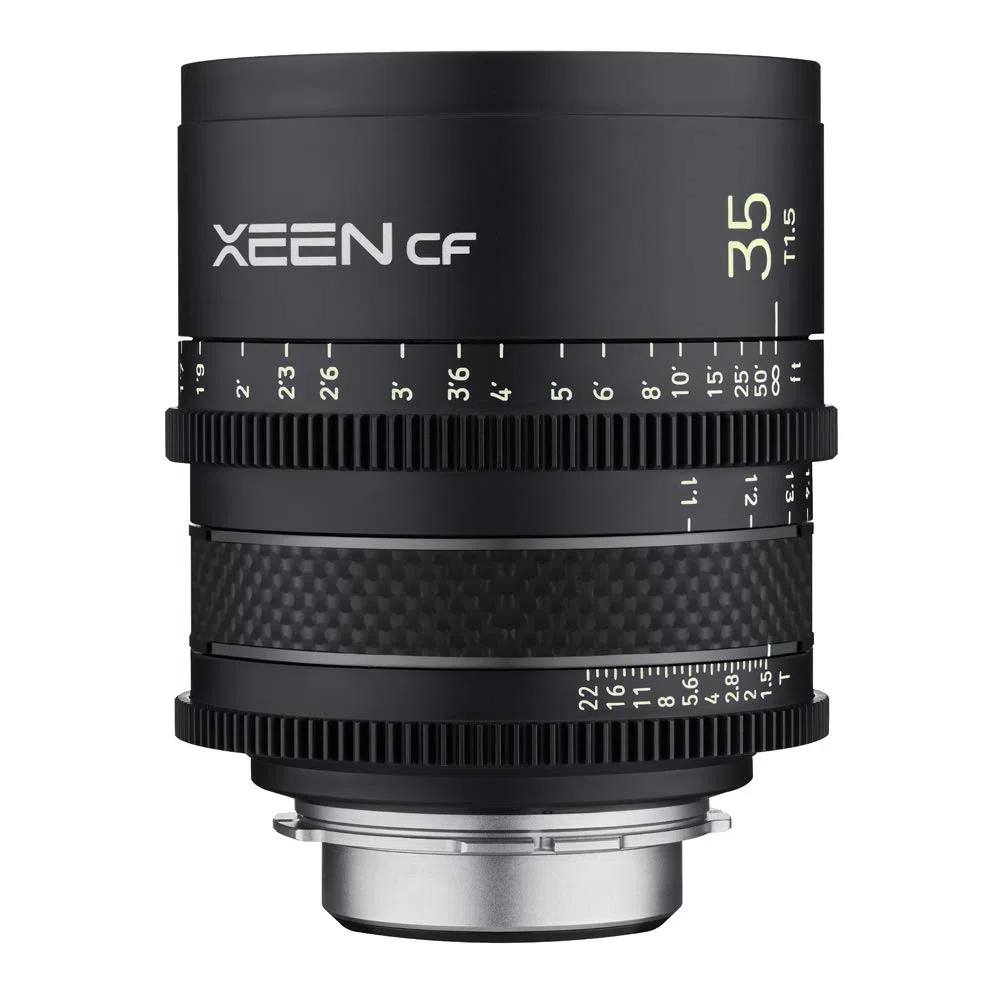 XEEN CF Cinema 35mm T1,5 Canon EF Vollformat – professionelles Cine-Objektiv – Carbon Linsenzylinder – extrem kompakt und besonders leicht, schwarz