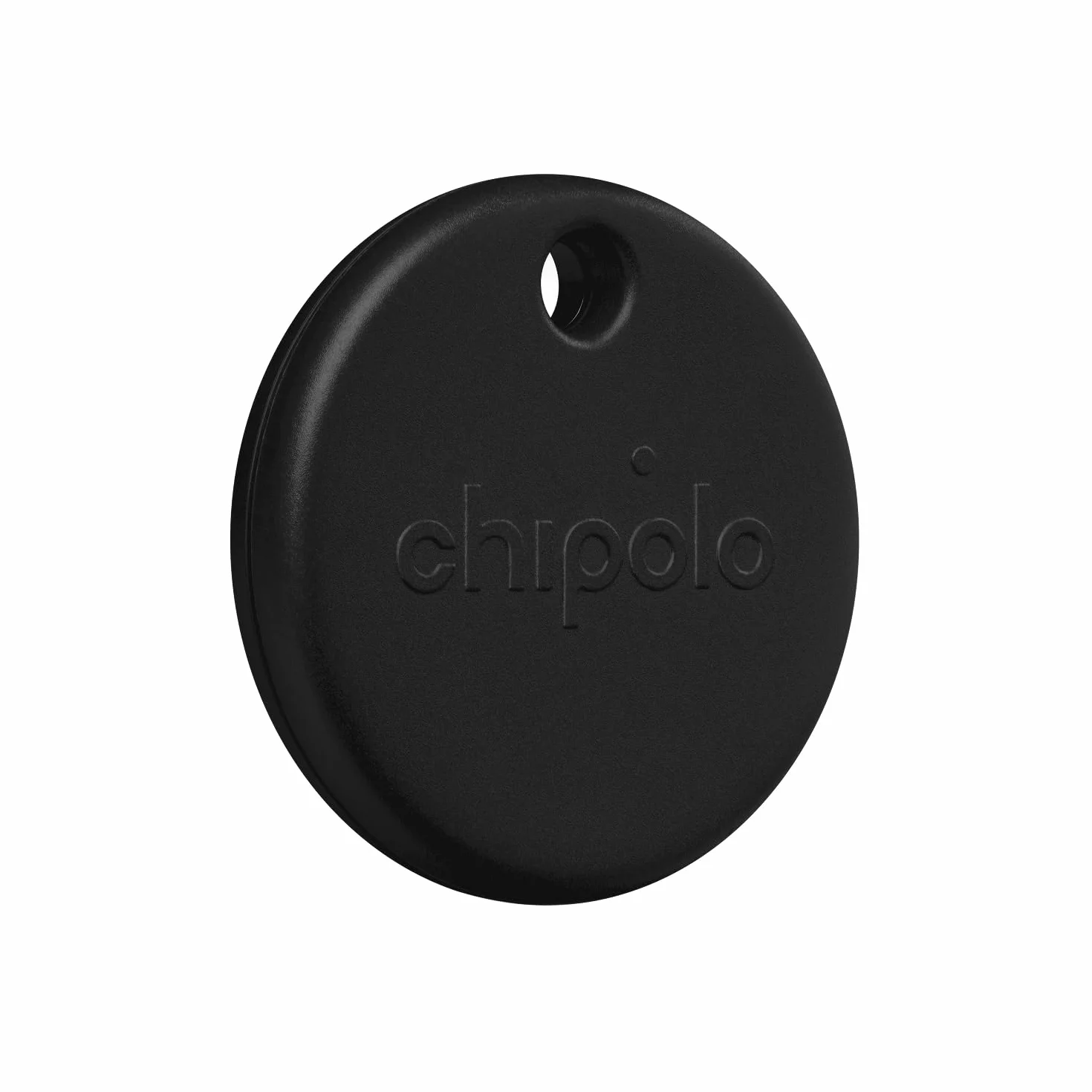 Chipolo POP Schlüsselfinder – Farbenfroher, kompatibler und lauter Bluetooth-Tracker mit Ruf dein Handy an & Außer-Reichweite-Warnungen, kompatibel mit Apple Find My oder Find Hub von Google - Schwarz