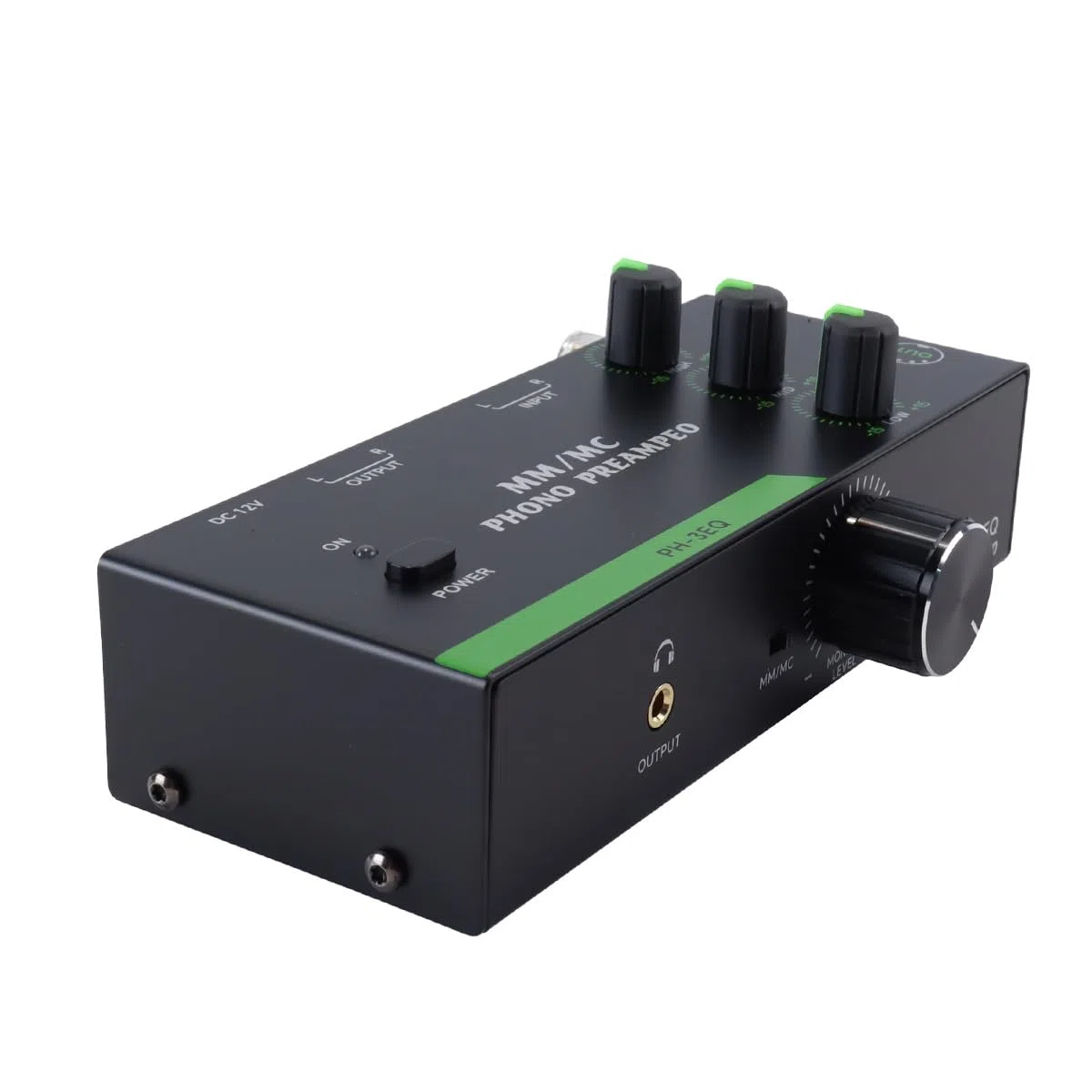 Riven MM MC Phono Vorverstärker 3 Band EQ Einstellbare Verstärkung 5 Pin XLR Eingang Ausgang Plattenspieler Verstärker