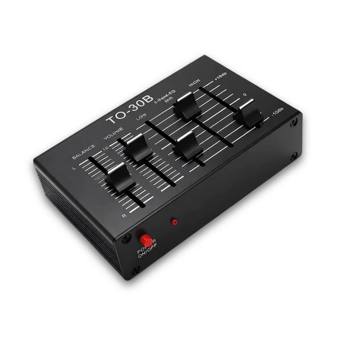 Stereo Vorverstärker, 3-Band Equalizer mit NE5532 Schaltung und Lautstärkeregler, HiFi Audio Preamplifier für Heimkino, Musiksysteme und Studio
