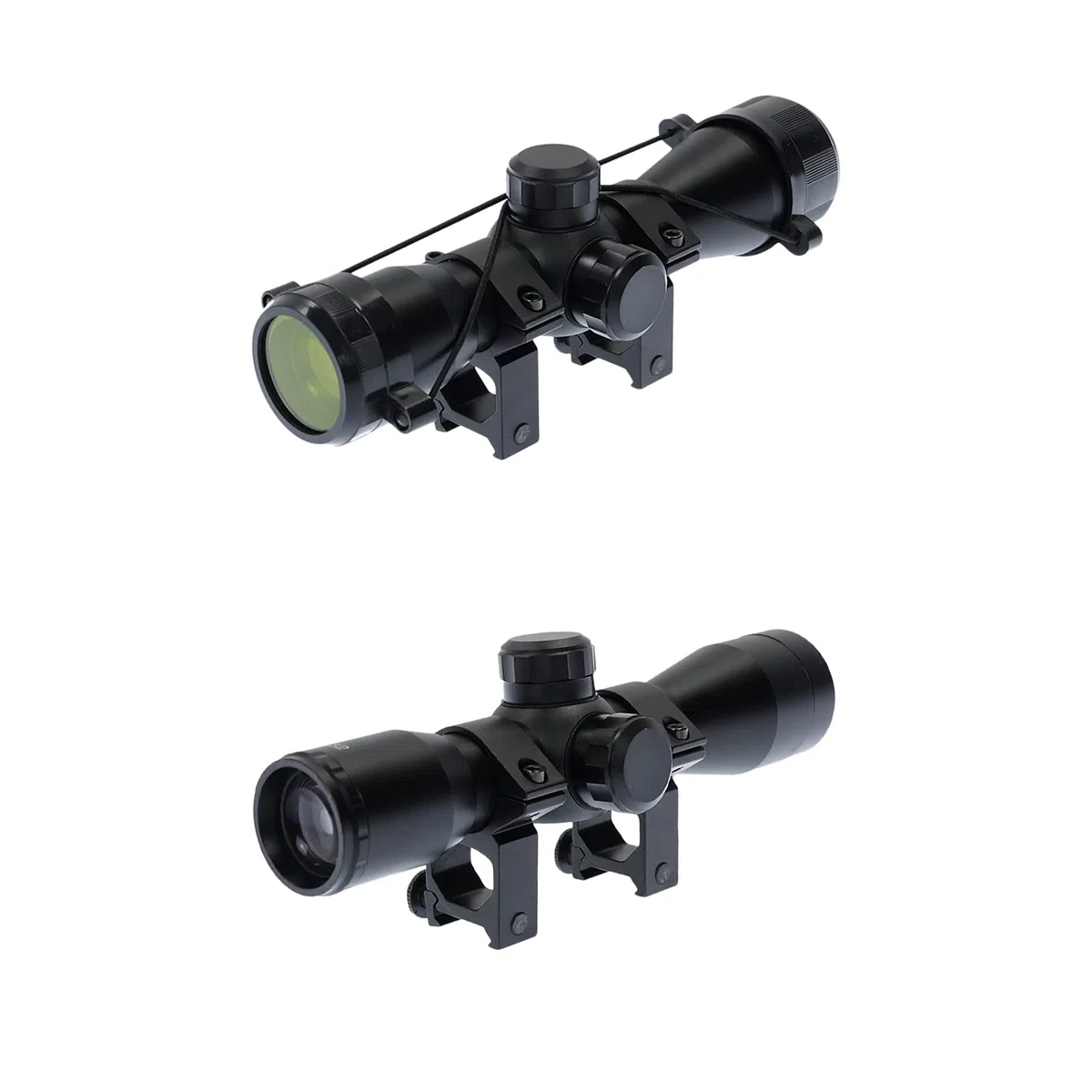 X-Bow FMA 4x32 – Zielfernrohr | aus Aluminium hat eine feste 4-fache Vergrößerung und ist mit einem Absehen 8 ausgestattet, die Optik mit 32mm Linse
