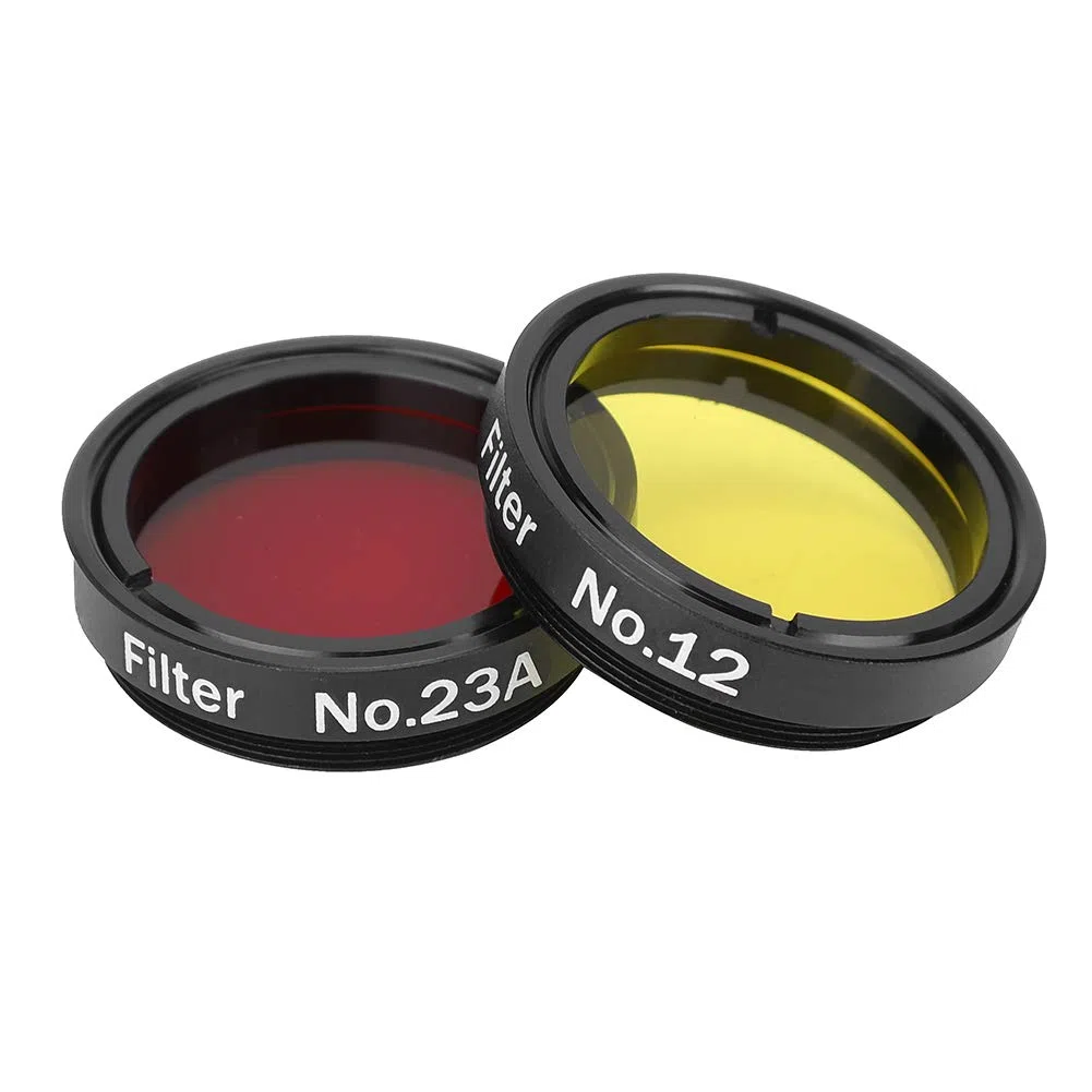 Bewinner 6-teiliges Buntes 1,25-Zoll-Teleskopfilter-Set mit Aufbewahrungsbox für Teleskope, Okulare, Zubehör für Astronomische Teleskope, Farbfilter, Mondnebelfilter