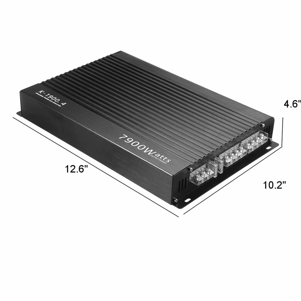 4-Kanal Audio Endstufe 7900W Hochleistungsverstärker 4-Wege 12,0V Auto Stereo Endstufe Class A/B