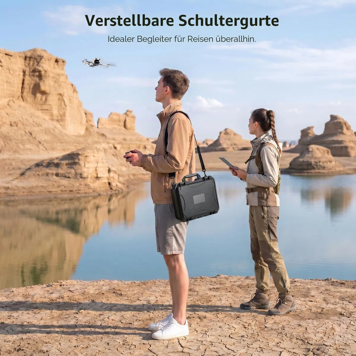 FPVtosky Wasserdichter Koffer für DJI Lito X1 Fly More Combo, Kompatibel mit RC 2 Fernsteuerung, Akkus, Ladehub und Zubehör [NUR Koffer]