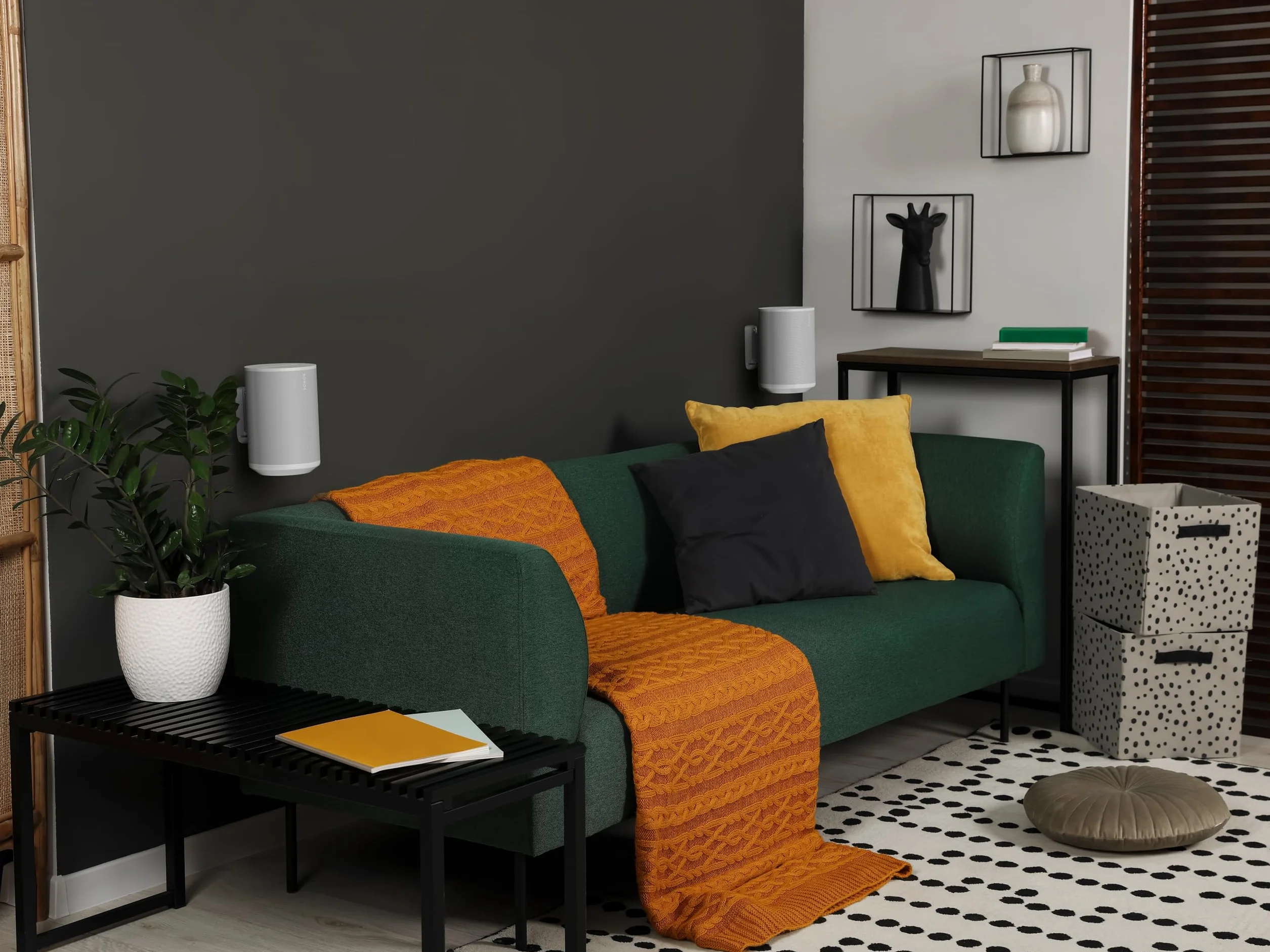 Flexson Wandhalterung für Sonos ERA100 - Weiß (Paar)
