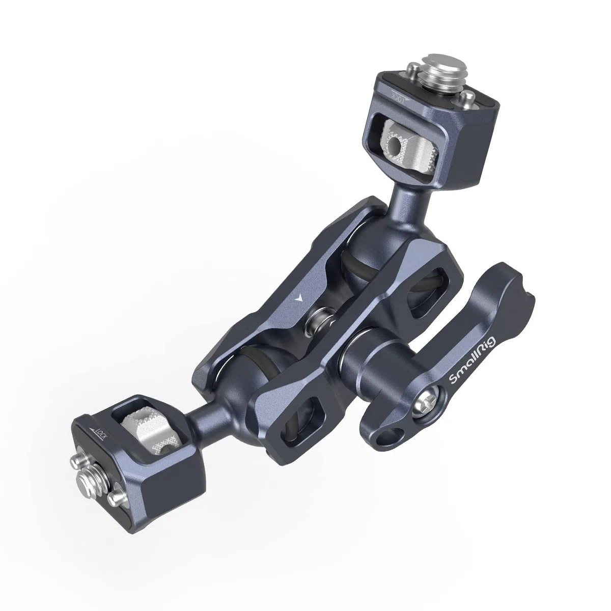 SMALLRIG Articulating Magic Arm mit 3/8"-16 Locating Pins für ARRI und 1/4"-20 Schraube (mit einziehbaren Stiften), 360-Grad-Drehung max. Belastung 5.5kg Magic Arm für Monitor Mic Beleuchtung - 3874