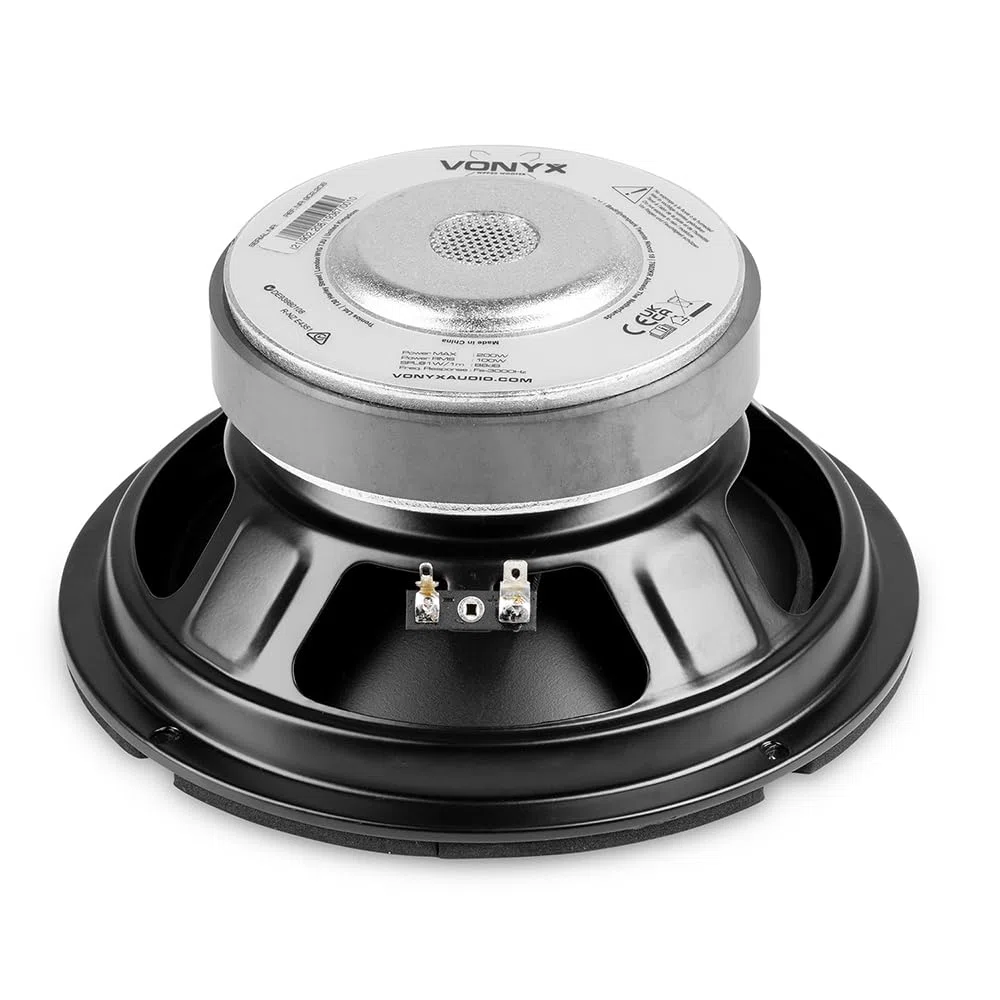 Fenton WPP20 - Einbaulautsprecher HiFi Tieftöner Bass Lautsprecher, 20cm, PP-Membran Chassis Ersatz Basslautsprecher, 100 Watt - 8 Ohm Tieftöner - 8" Membranlautsprecher, Ersatzspeaker