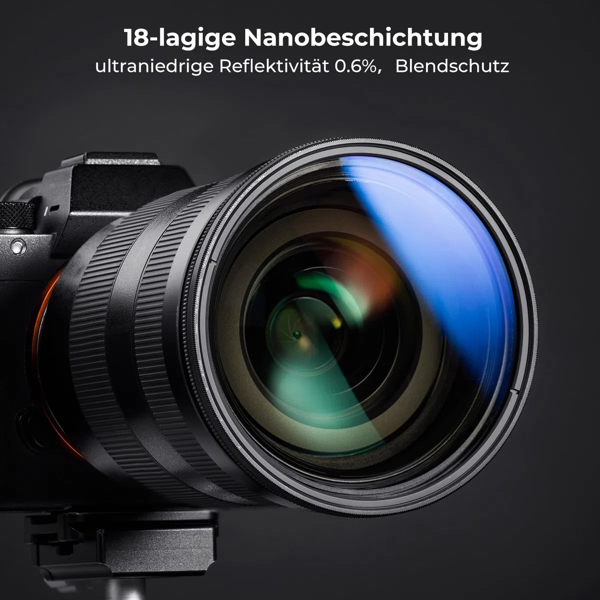 K&F CONCEPT Nano-K Serie ND Filter 62mm Variabler Graufilter ND2-32 (1-5 Blendenstufen)