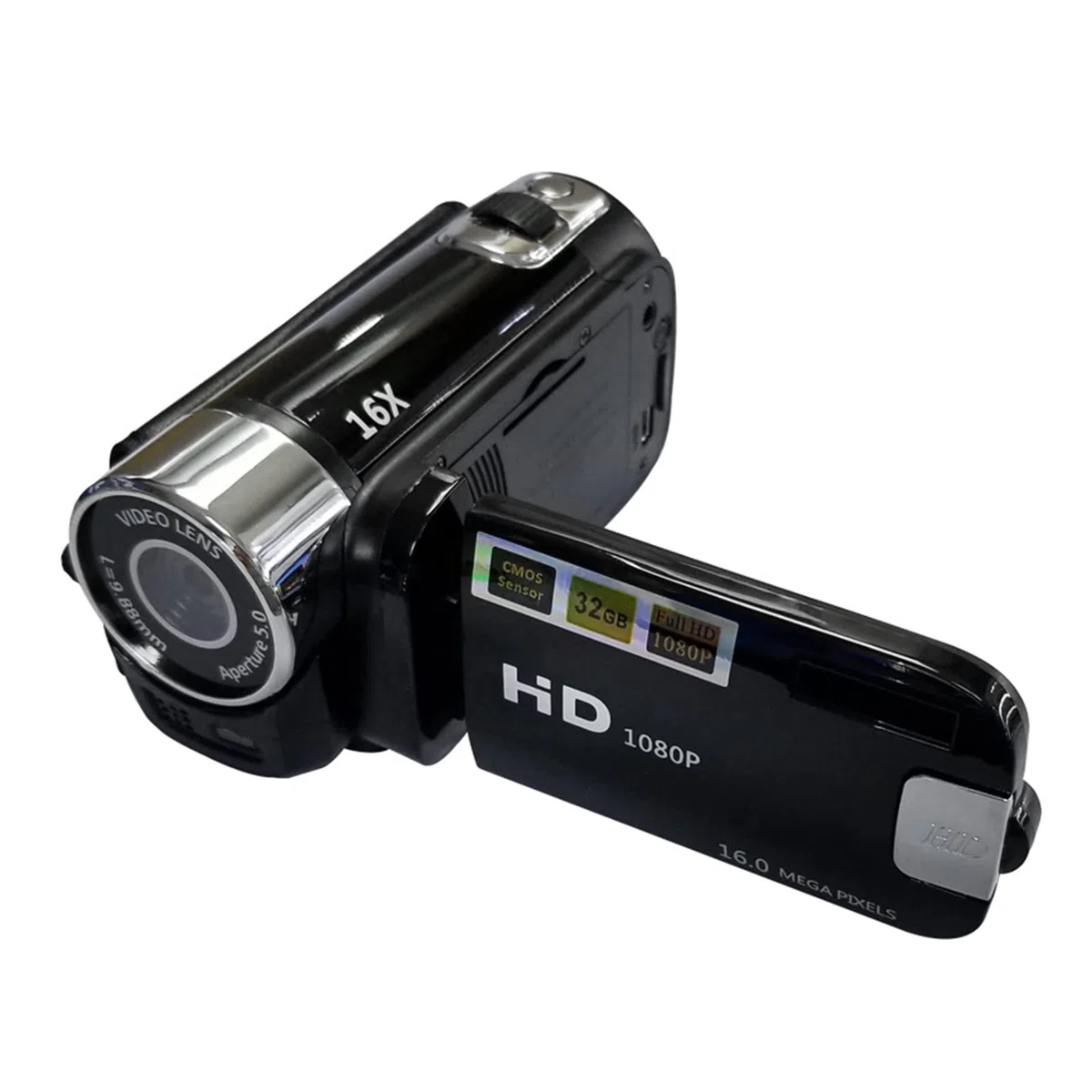 Andoer Tragbare 1080P High Definition Digital Video Kamera DV Camcorder 16MP 2,7 Zoll LCD Bildschirm 16X Digital Zoom Eingebauter Akku
