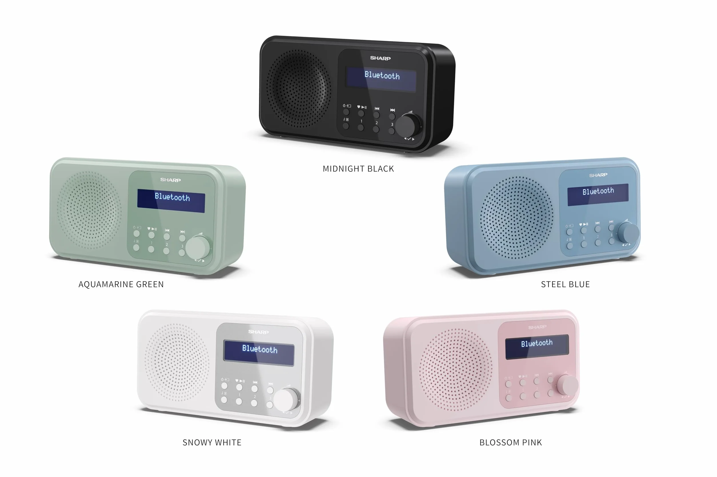 SHARP DR-P420(WH) Tragbares DAB+ Radio mit Bluetooth 5.0, DAB+/FM, USB- oder Batteriebetrieb, Dual-Wecker, 40 Senderspeicher, Kopfhöreranschluss – Tokyo Digitalradio Snowy White | Bluetooth 5.0, DAB+/FM, USB- oder Batteriebetrieb, Dual-Wecker, 40 Sendersp