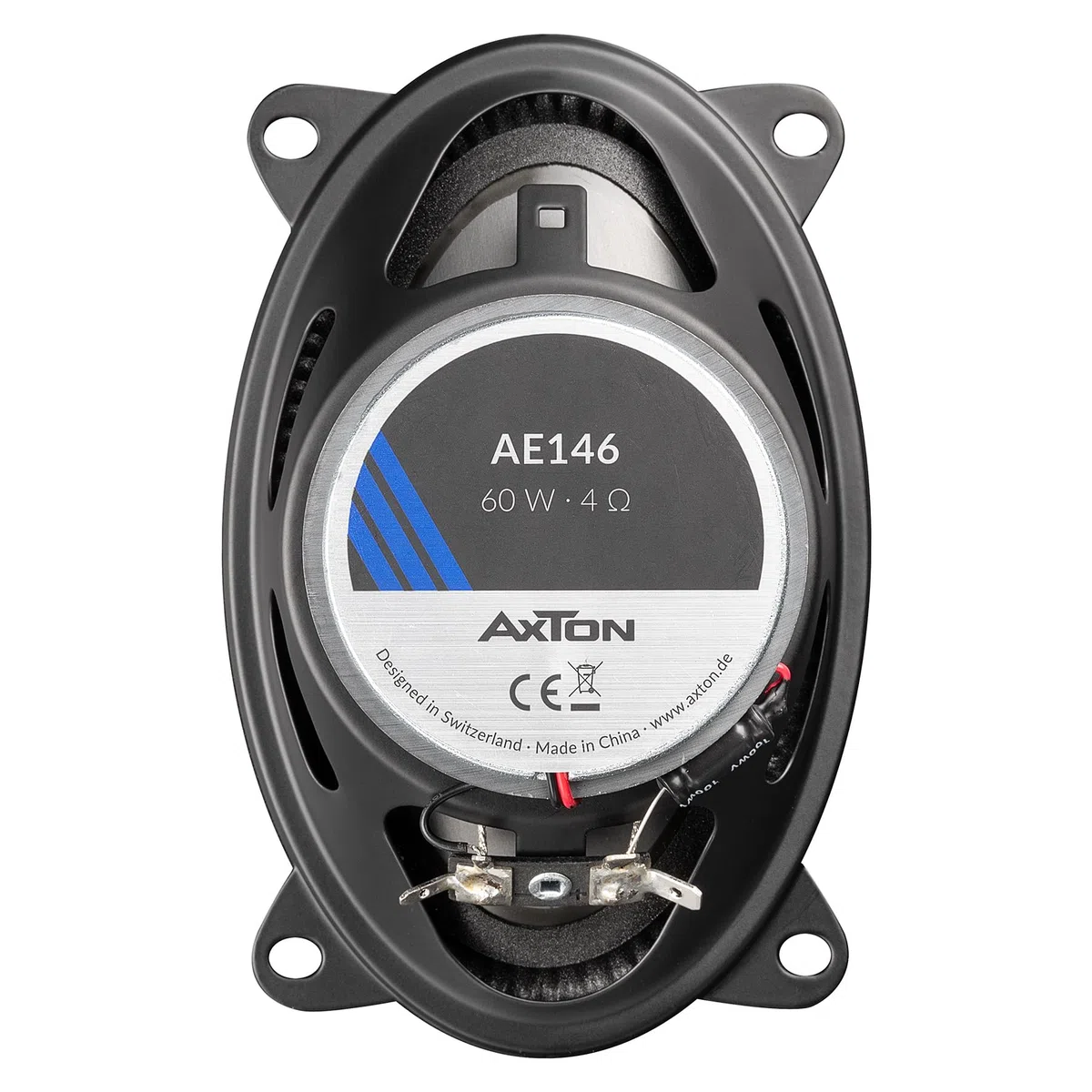 AXTON AE146 – Ovales 4 x 6“ / 10 x 15 cm 2-Wege Koaxial System, Auto Oval Lautsprecher für Front oder Heck, Soundsystem mit 100 Watt, geeignet auch für Wohnmobile, 1 Paar