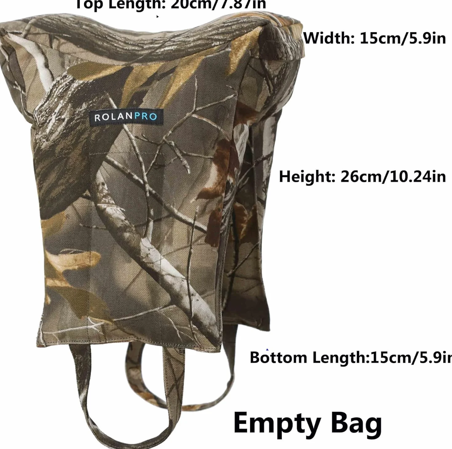 Rolanpro Objektiv-Fensterkissen, Objektivkissen, Foto-Sitzsack (mit Öffnungen, muss selbstladend Sein), leerer Beutel, #23, Braun, Dschungelfarbe