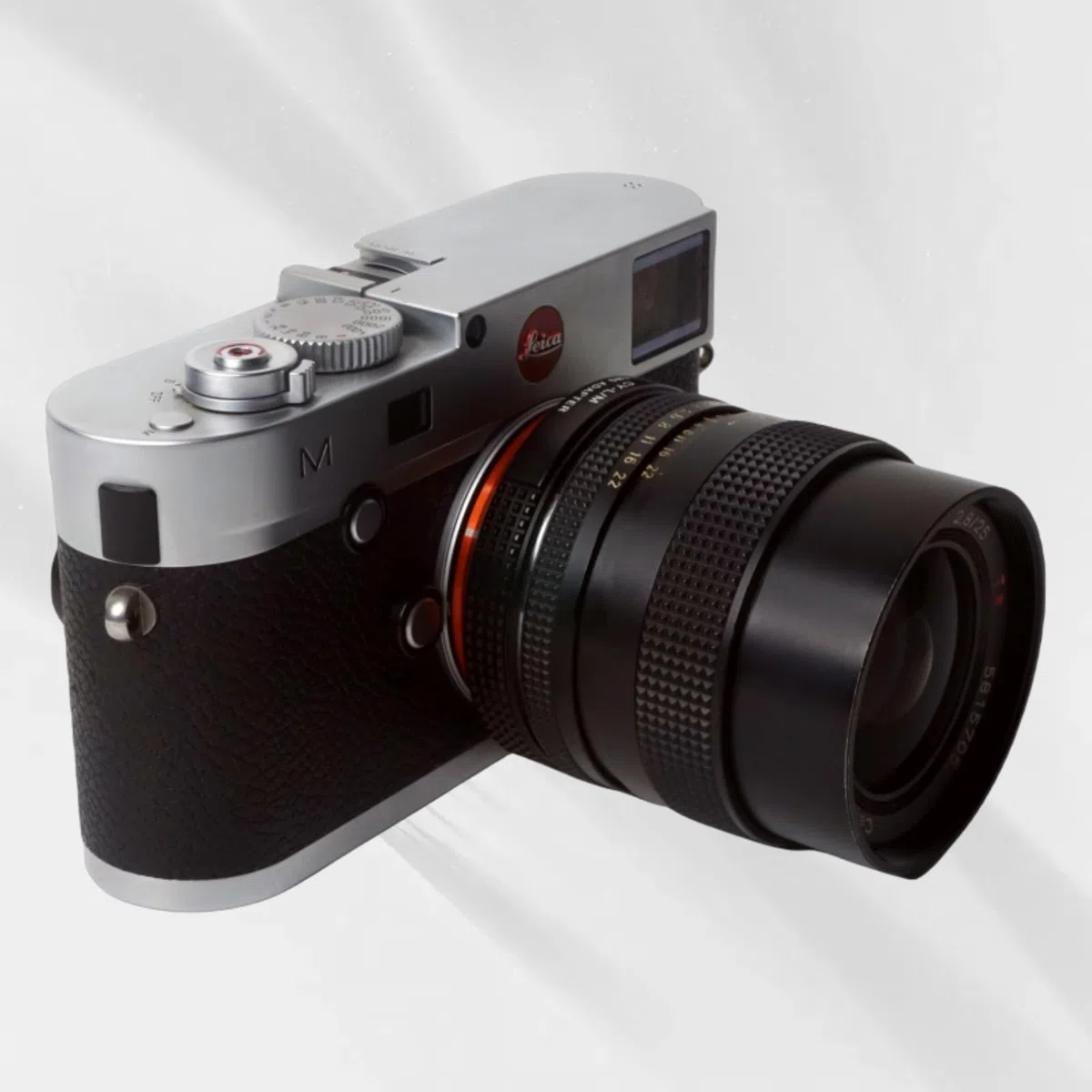 PHOLSY Objektivadapter mit 6-Bit Coding Kompatibel mit Contax/Yashica (C/Y) Objektivs und Leica M Mount Kameragehäuse CY auf Leica M
