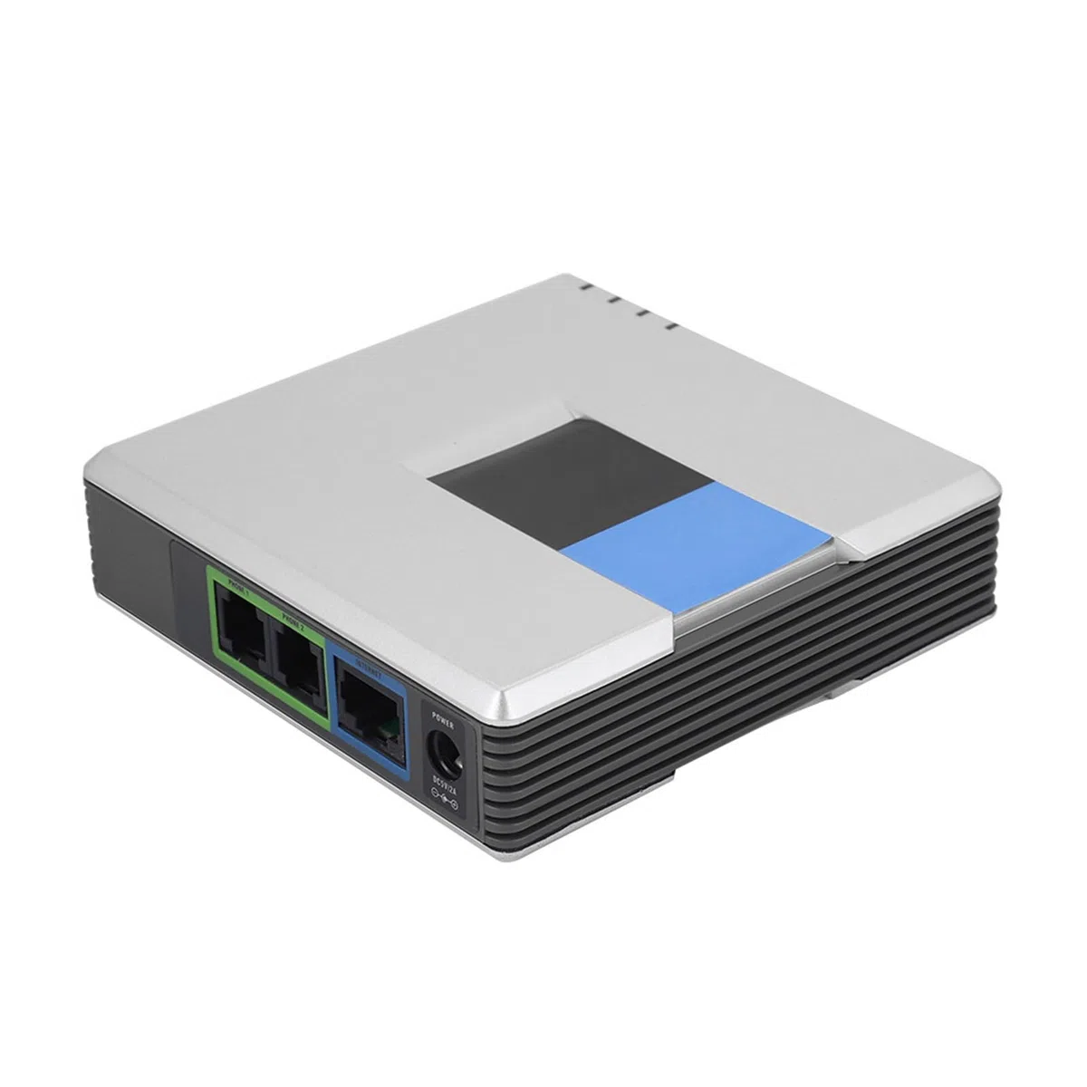 VoIP-2-Port-Adapter, Voice-Over-IP-Telefonadapter für Ferngespräche und Kostenlose Weltweite Anrufe, Leicht und Tragbar mit Netzwerkkabel, Unterstützt SIP V2-Protokoll
