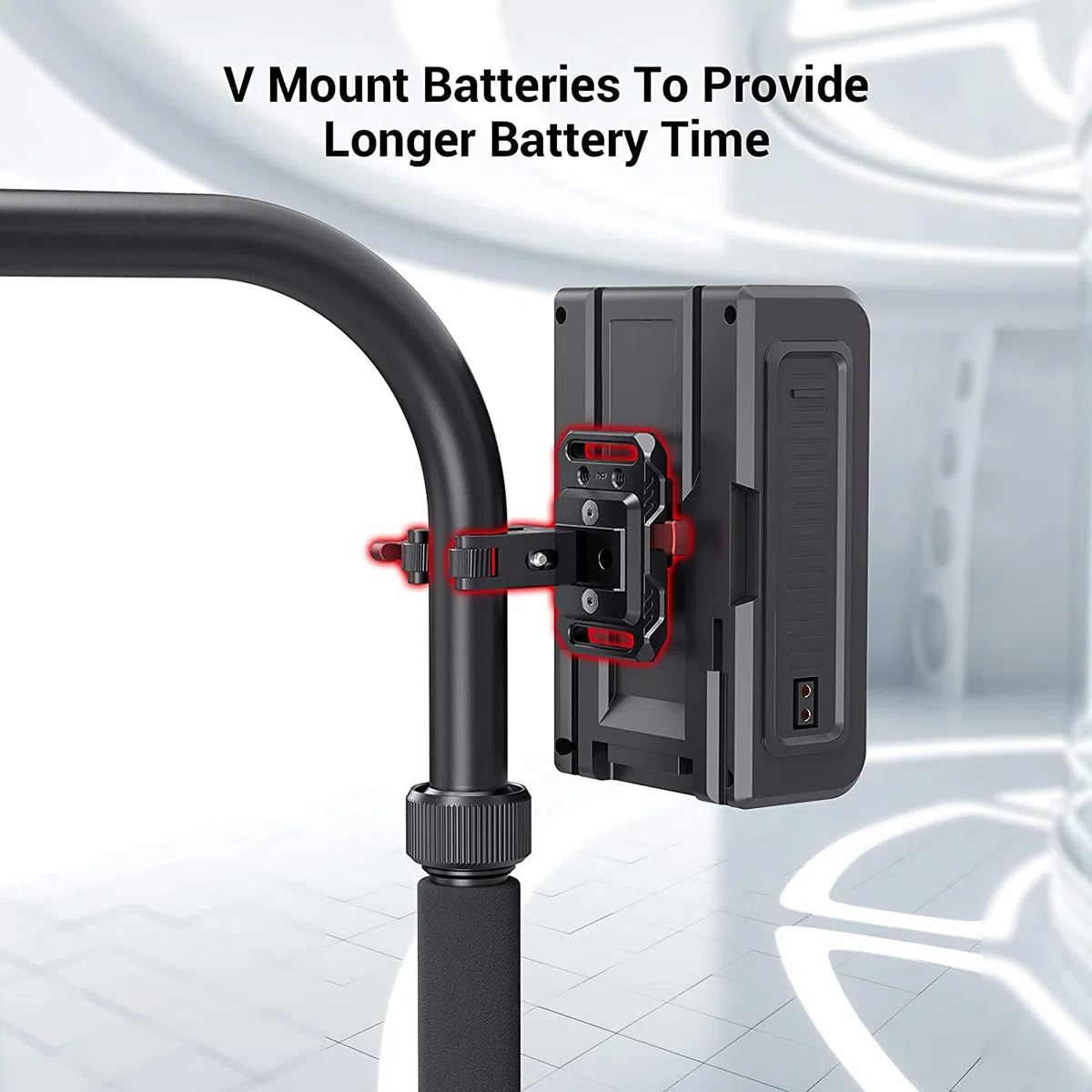 SMALLRIG Mini V Mount Battery Plate Batterie Platte mit Super Klemme, Kompatibel mit für SmallRig für Moman für ZGCINE für PATONA und für VILTROX Akkus - 2989