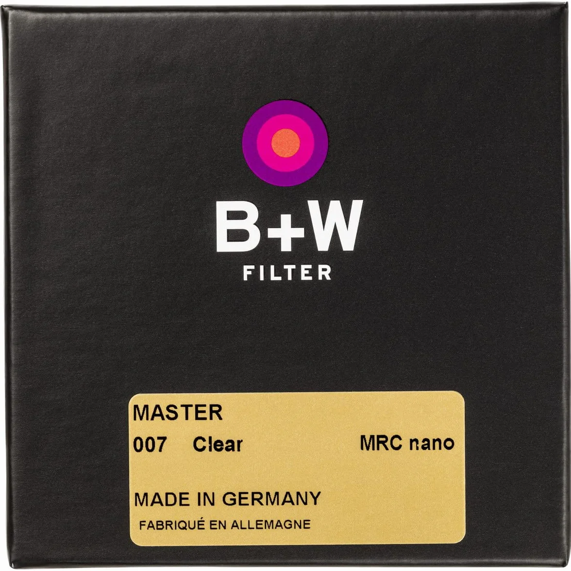 B+W Schutz-Filter, Clear Filter MRC Nano Master 49mm (16x vergütet, Slim, Premium), 1101519, Black