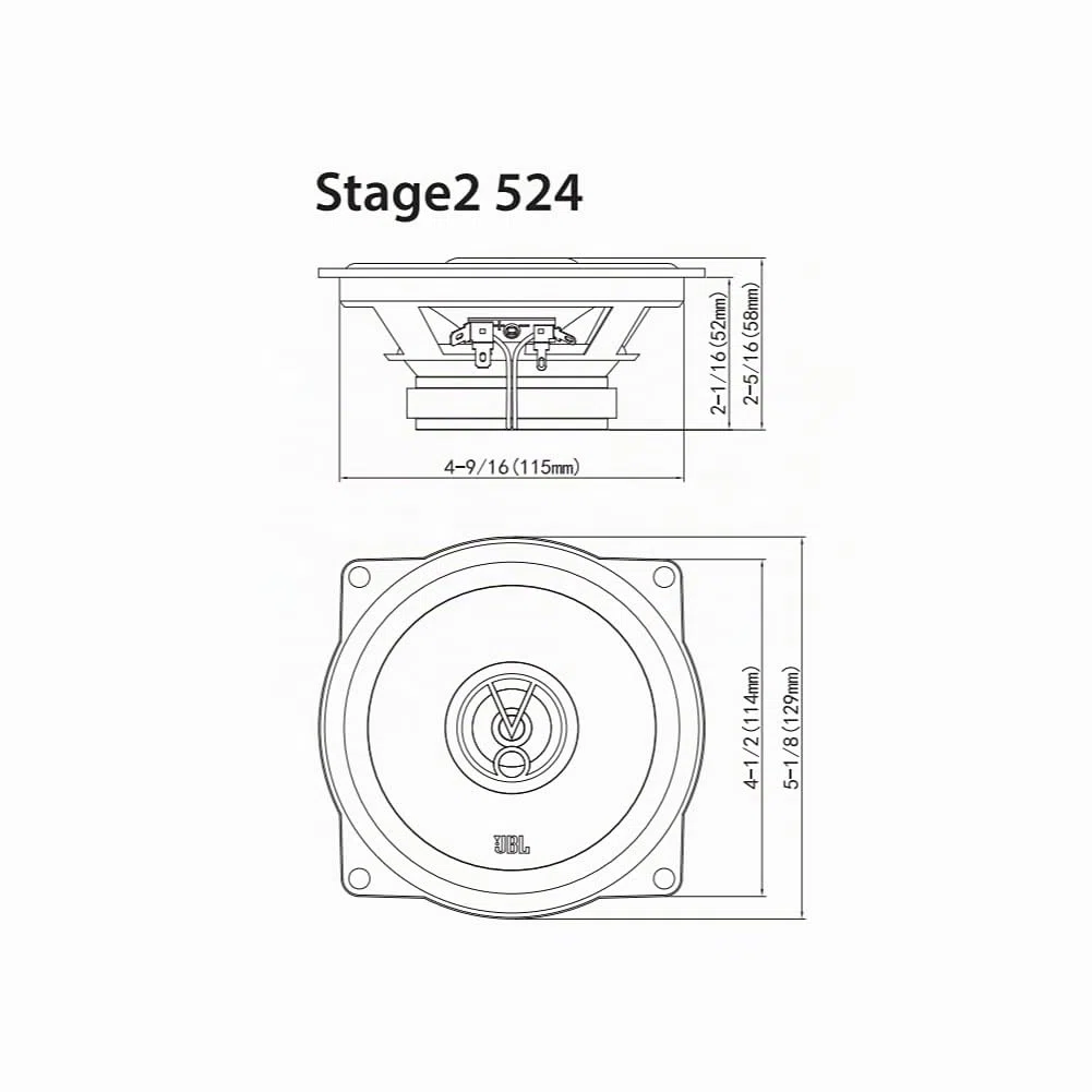 JBL Stage 2 524 5.25'' (13cm) Lautsprechersatz
