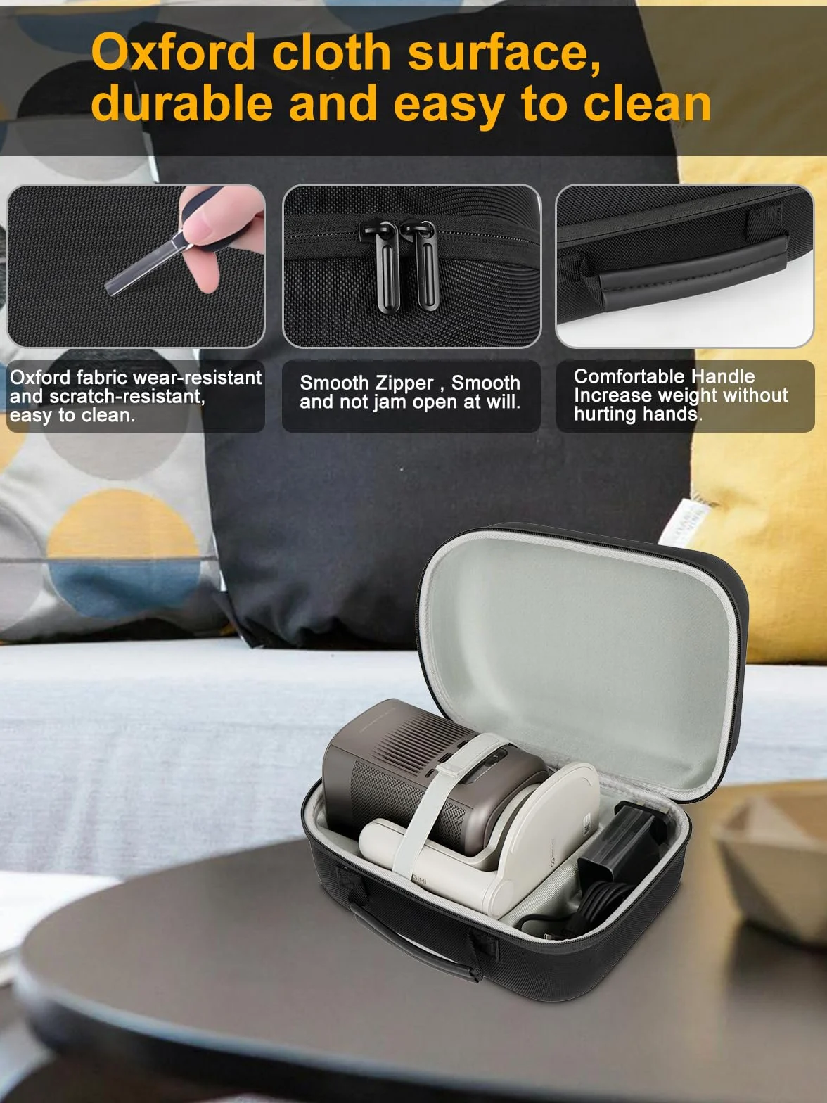 Tasche für XGIMI MoGo Pro/MoGo 2 Mini/MoGo 2 Pro, Eva Trage Hülle/Carrying Case/Koffer Kompatibel mit MoGo Serie Beamer (nur Fall für Mogo 2 Basic)