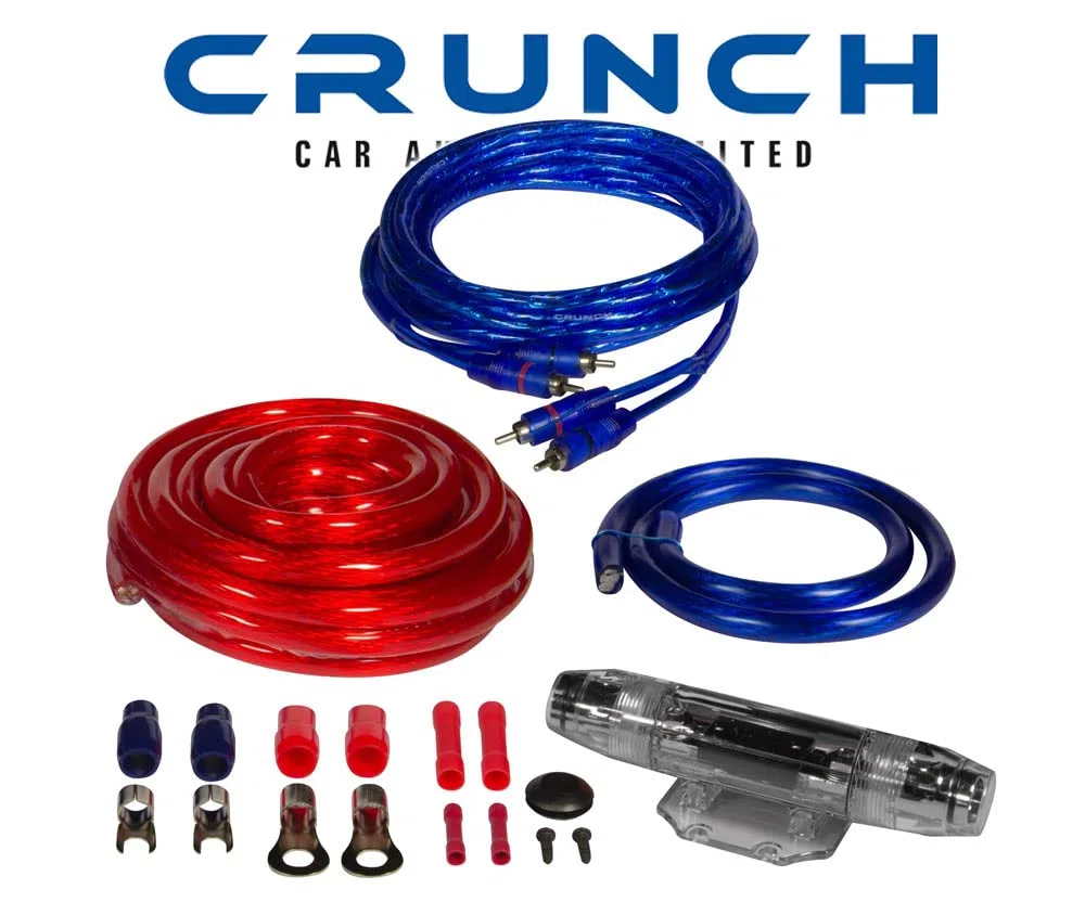 Crunch CRK35 | 35mm² Verstärker-Anschluss-Set - Kabelset 5m mit Cinchkabel