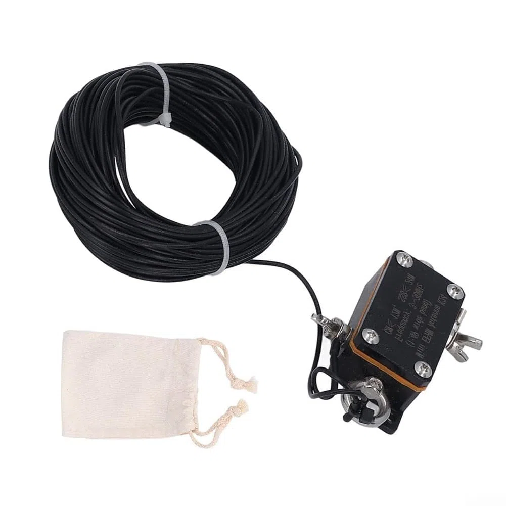 Pocket EFHW Antenne K24, 3-30MHz Kurzwellenantenne, Breitband Tragbare Endspeisung Halbwellenantenne für Ham Radio Feldbetrieb