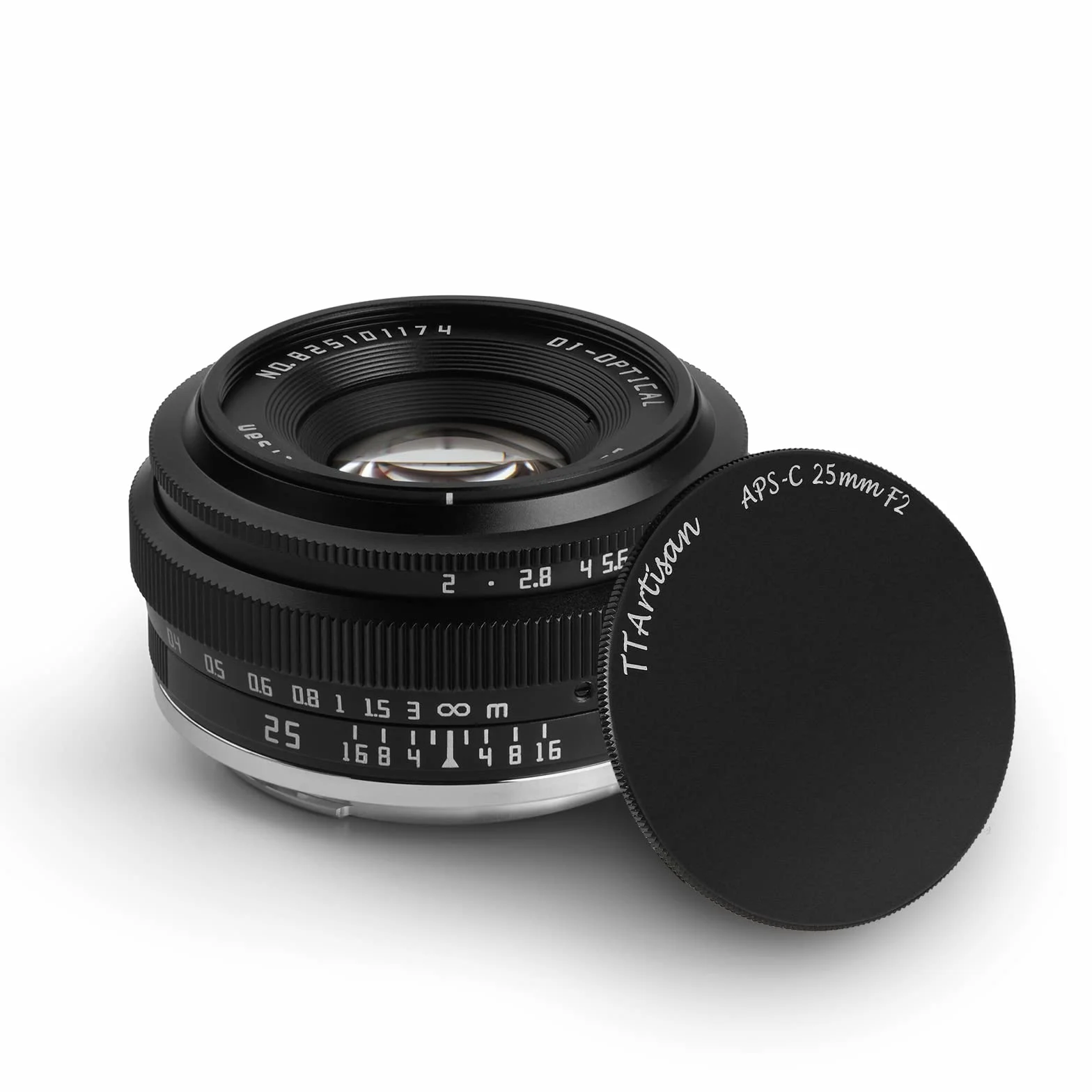 TTartisan 25mm F2 X Mount Objektiv, APS-C Manueller Fokus Weitwinkel Objektiv für Fuji X Mount, Kompatibel mit Fuji X-Mount Spiegellosen Kameras X-PRO1 X-PRO2 X-E1 X-E2 X-E3