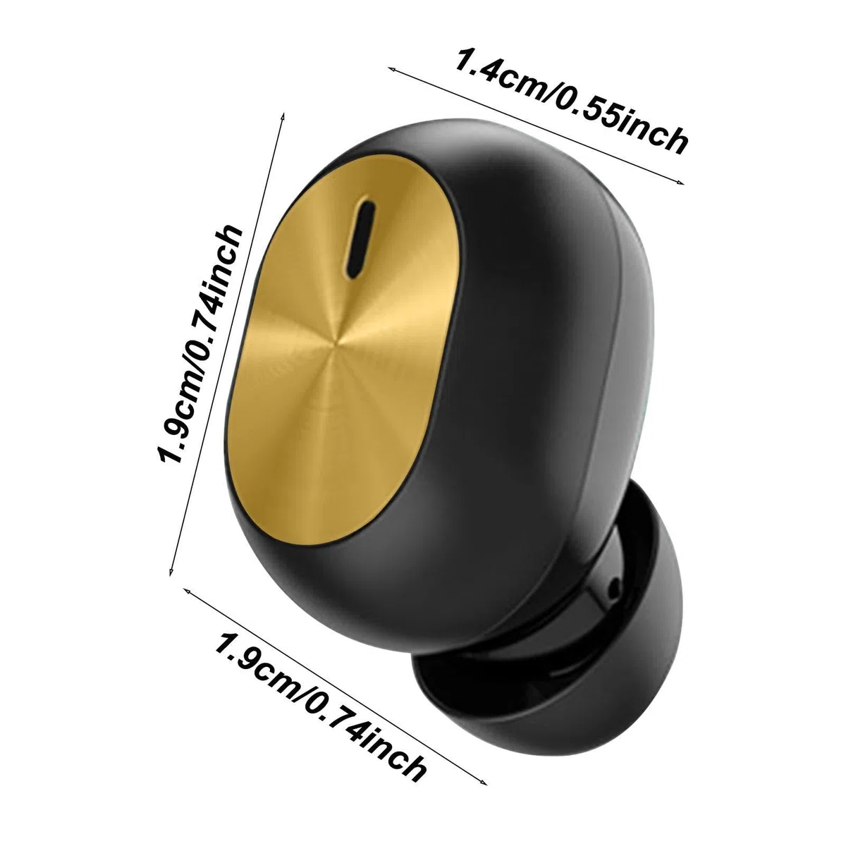 Kompakte Ohrhörer – Hi-Fi-Sound, leichte Kopfhörer mit klarem Audio, bequeme Passform, tragbares Headset für Fitnessstudio, Workout, , Reisen, Studium, Meetings, Anrufe, Radfahren