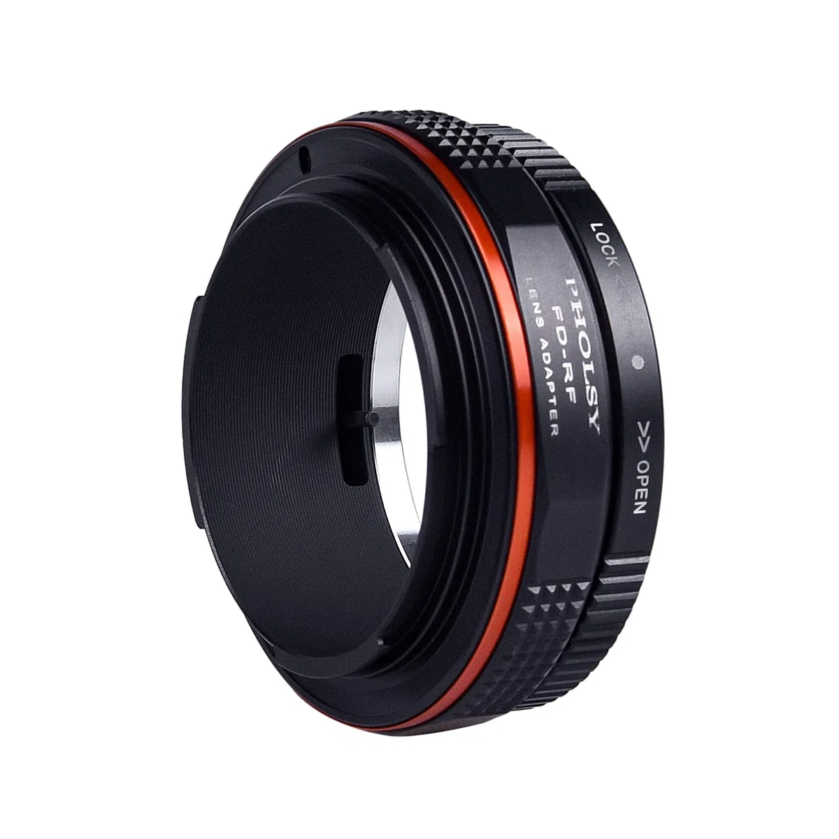 PHOLSY Objektivadapter mit Blendenhebel Manueller Fokus Kompatibel mit Canon FD FL Mount Objektiv auf Canon EOS RF Mount Kameragehäuse, FD auf RF