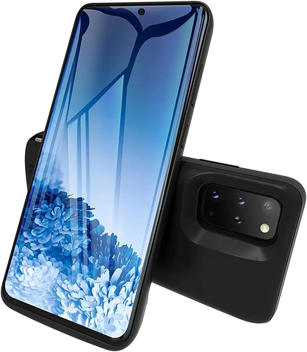 ELLENNE Cover mit Akku für Samsung S20 Ultra 5G 6,9 Zoll Slim 6000 mAh | Schutzhülle mit integriertem Akku, kompatibel mit Samsung S20 Ultra 5G 6,9 Zoll (16,9 cm), Slim 6000 mAh