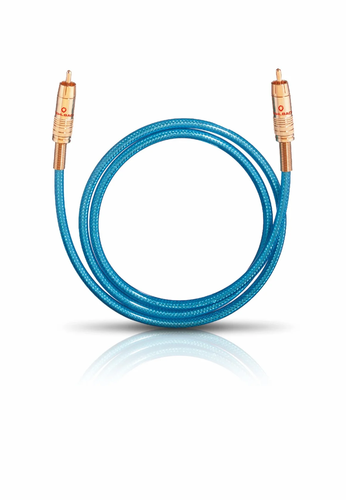 Oehlbach NF 113 DI 100 - Digitales Audio-Cinchkabel - Hochwertiges S/PDIF Koaxialkabel, Mehrfach Schirmung, 75 Ohm - 1m - blau