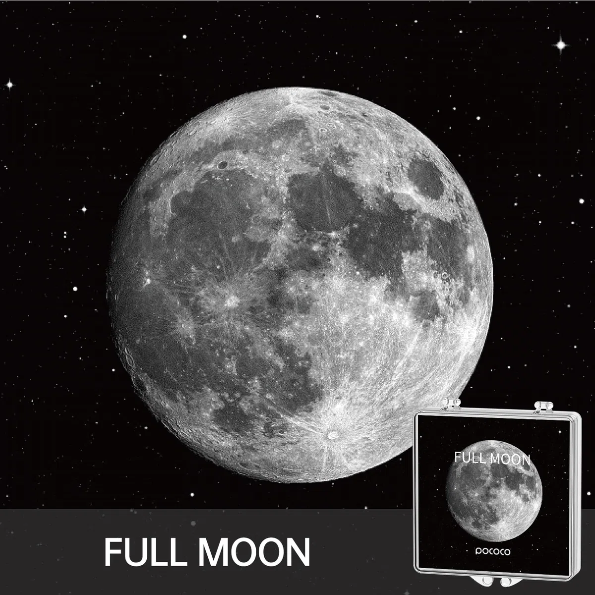 Mond und Sterne: Scheiben für POCOCO Galaxy Projector, 5K Ultra HD, Halbleiterlithografie (6 scheiben)