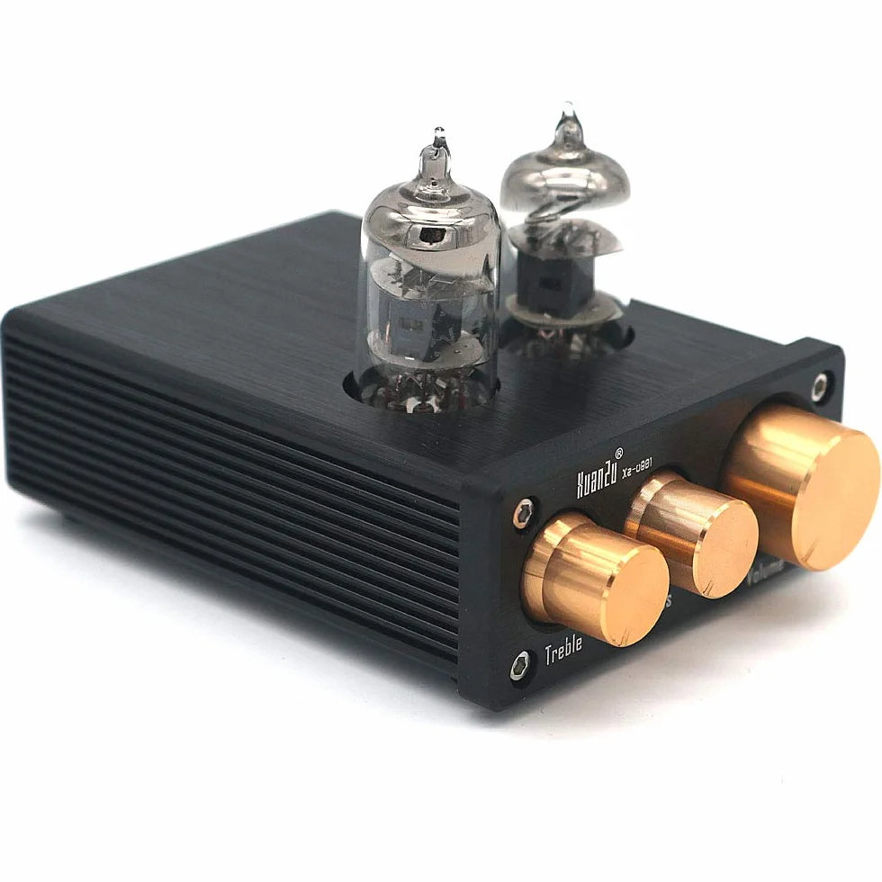 DollaTek 6J1 Mini-Röhrenvorverstärker Audio Hi-Fi Stereo-Vorverstärker Höhen-Basssteuerung