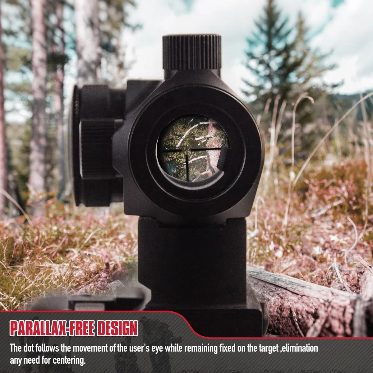 VicBre HD22M1 Red Dot Visier Rotpunktvisier Leuchtpunktvisier Reflexvisier Reticle Gun Scope Reflex Optics für die Jagd und das Schießen