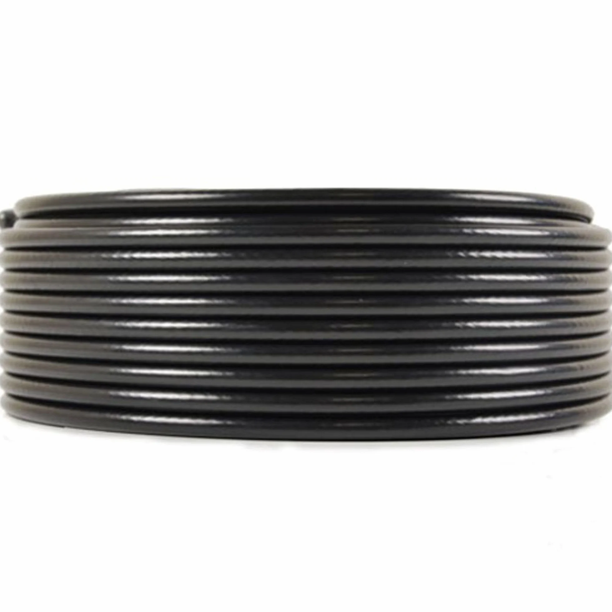 PremiumX 50m DELUXE PRO Koaxial Kabel Schwarz 135dB 5-Fach geschirmt reines Kupfer SAT Antennenkabel 10x F-Stecker