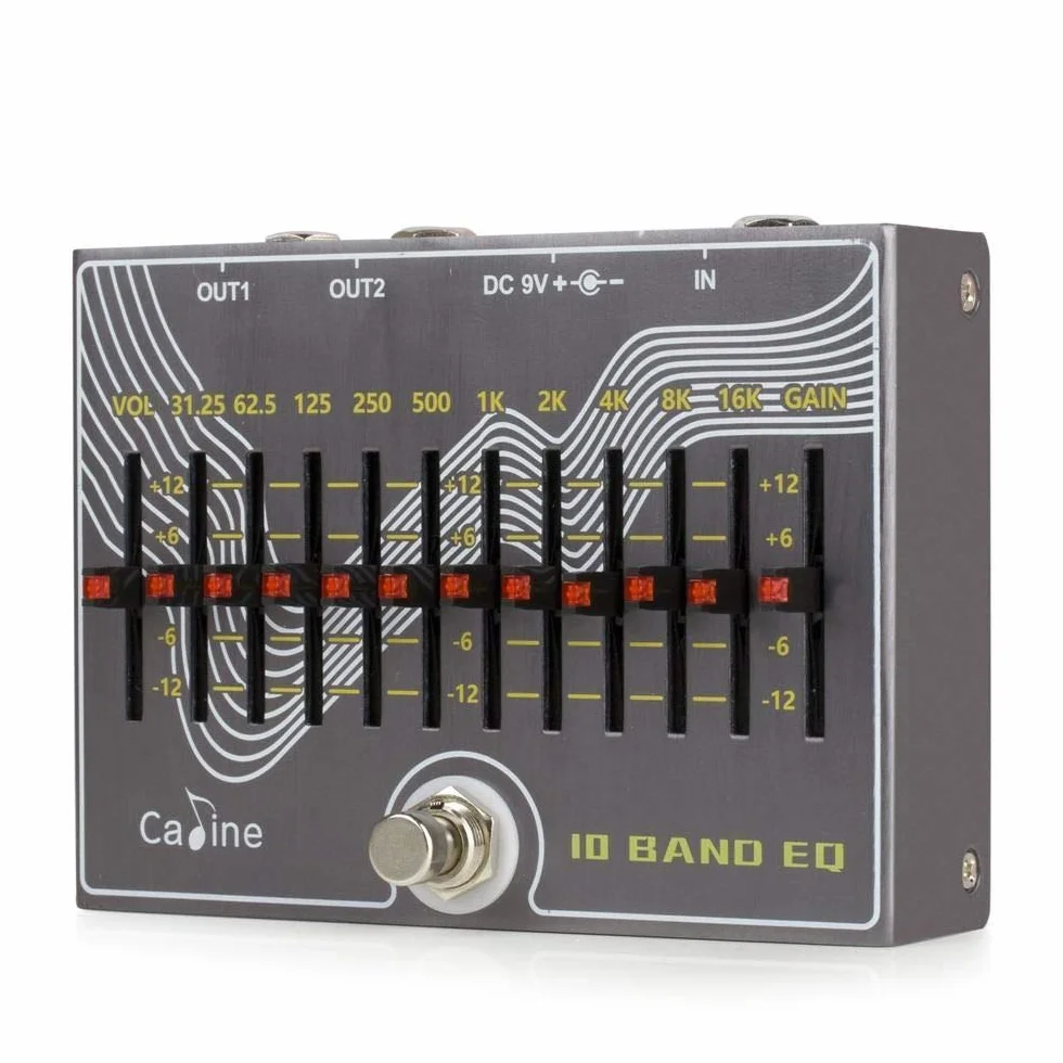 Caline CP-81 »10-Band Graphic EQ« Equalizer | Boden-Effektgerät