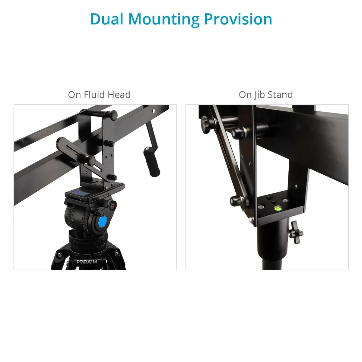 PROAIM Astra 8ft Professional Minikamera Ausleger mit ständerfür DSLR Videofilmkamera| robust Aber leicht, Bester Reisen, Indoor/Outdoor Alukran, mit LCD-Arm + Tasche (JB-AS08-TS)